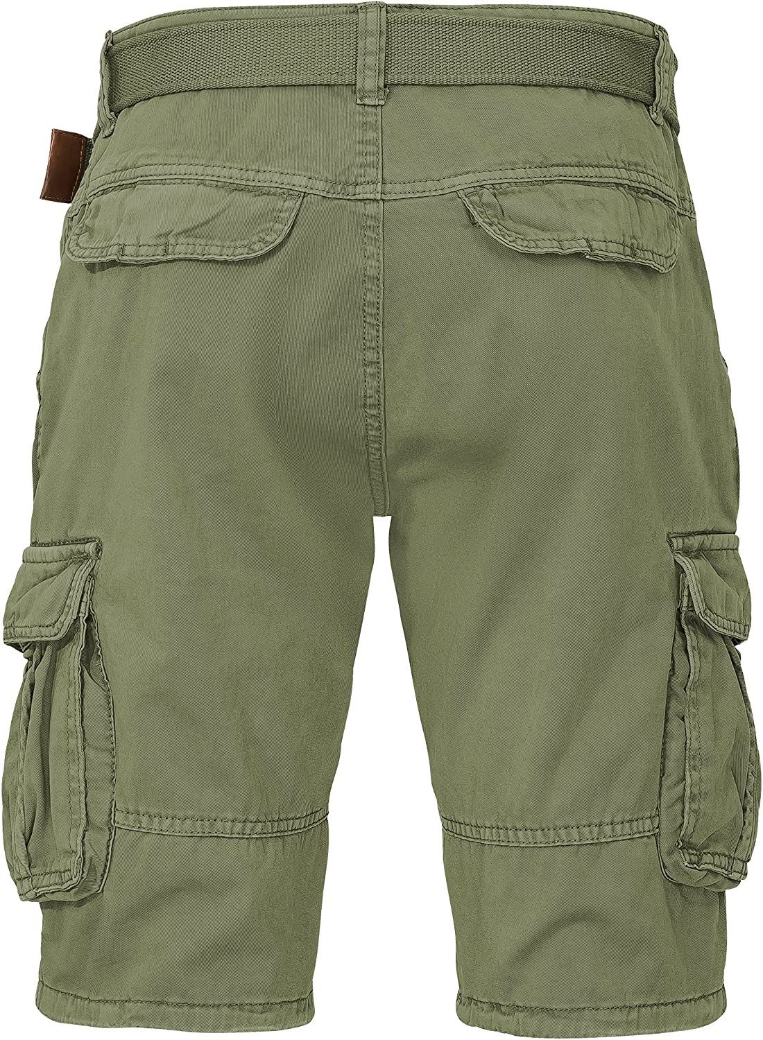 Indicode Cargoshorts Kjeld Herrencargoshorts mit 6 Taschen