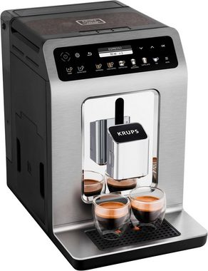 Krups Kaffeevollautomat EA894T Evidence Plus Kaffeegenuss in Perfektion Barista, Quattro Force Technologie + Emsa Travel Mug Compact dunkelblau 0,3l