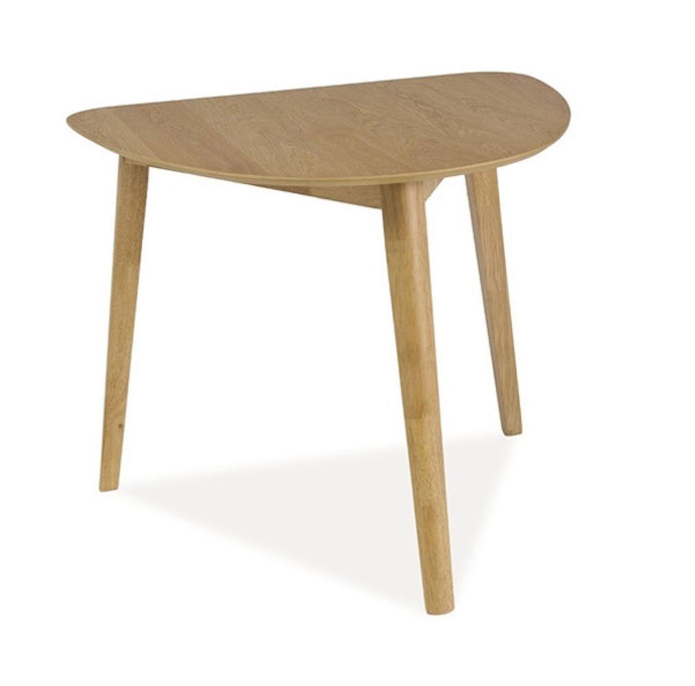 Feldmann-Wohnen Esstisch Karl (dreieckiger Esstisch aus Mitteldichter Faserplatte (MDF), 1-St., moderner Esstisch in einer harmonischen Farbe), 90x80x75cm Eiche