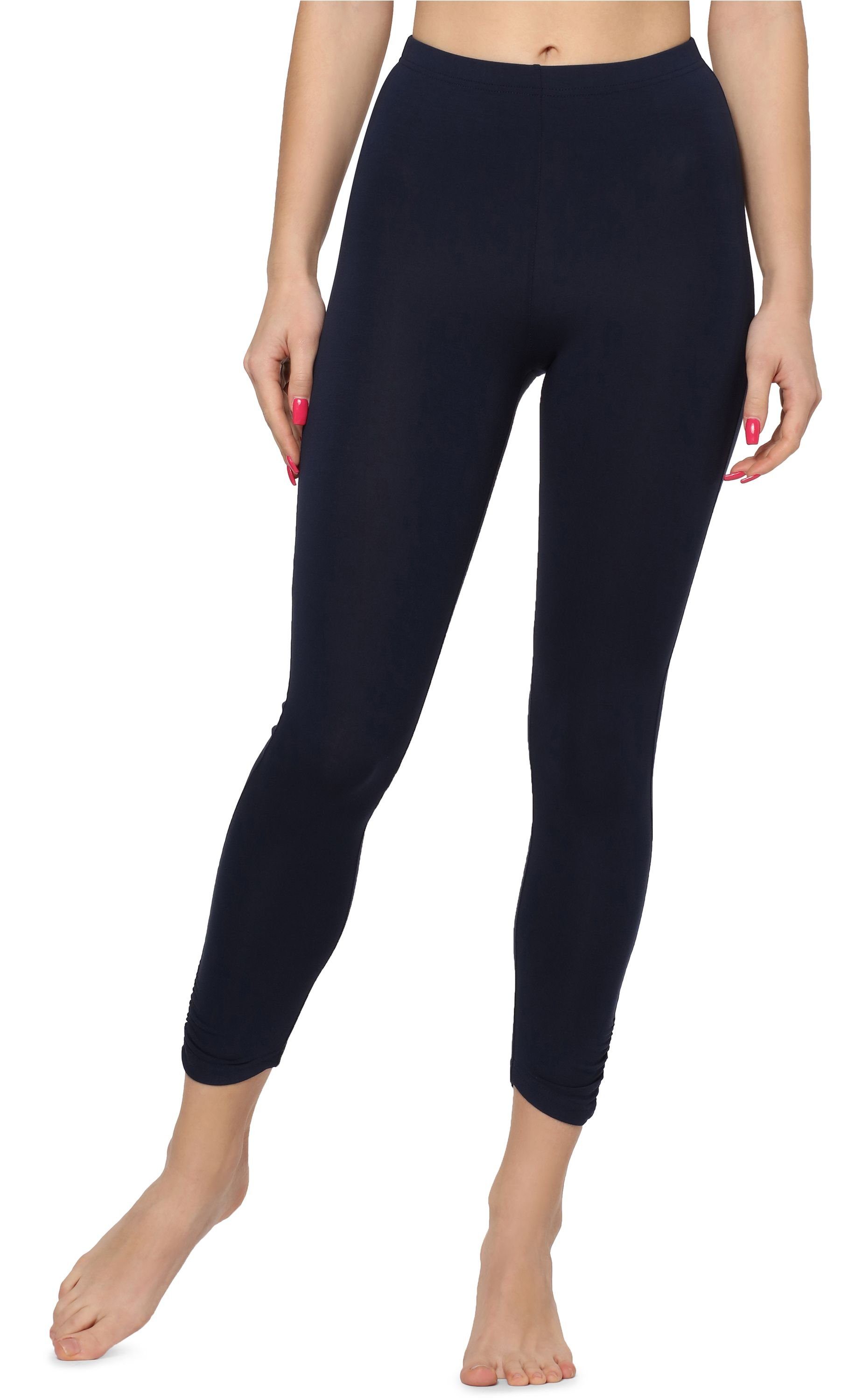 Merry Style Leggings Damen 7/8 Hosen mit Falten MS10-424 (1-tlg) elastische günstig online kaufen