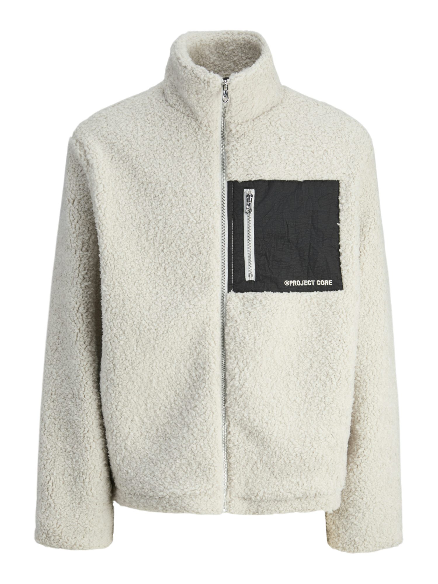 Jack & Jones Funktionsjacke weiß,Outdoor,Polyester,Colorblock,Stehkragen,Kurz,Regular Fit