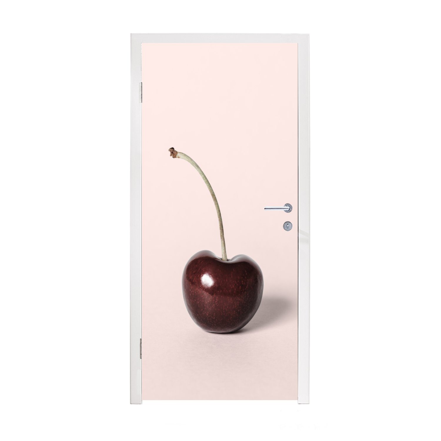MuchoWow Türtapete Kirsche - Obst - Rot - Stilleben, Matt, bedruckt, (1 St), Fototapete für Tür, Türaufkleber, 75x205 cm