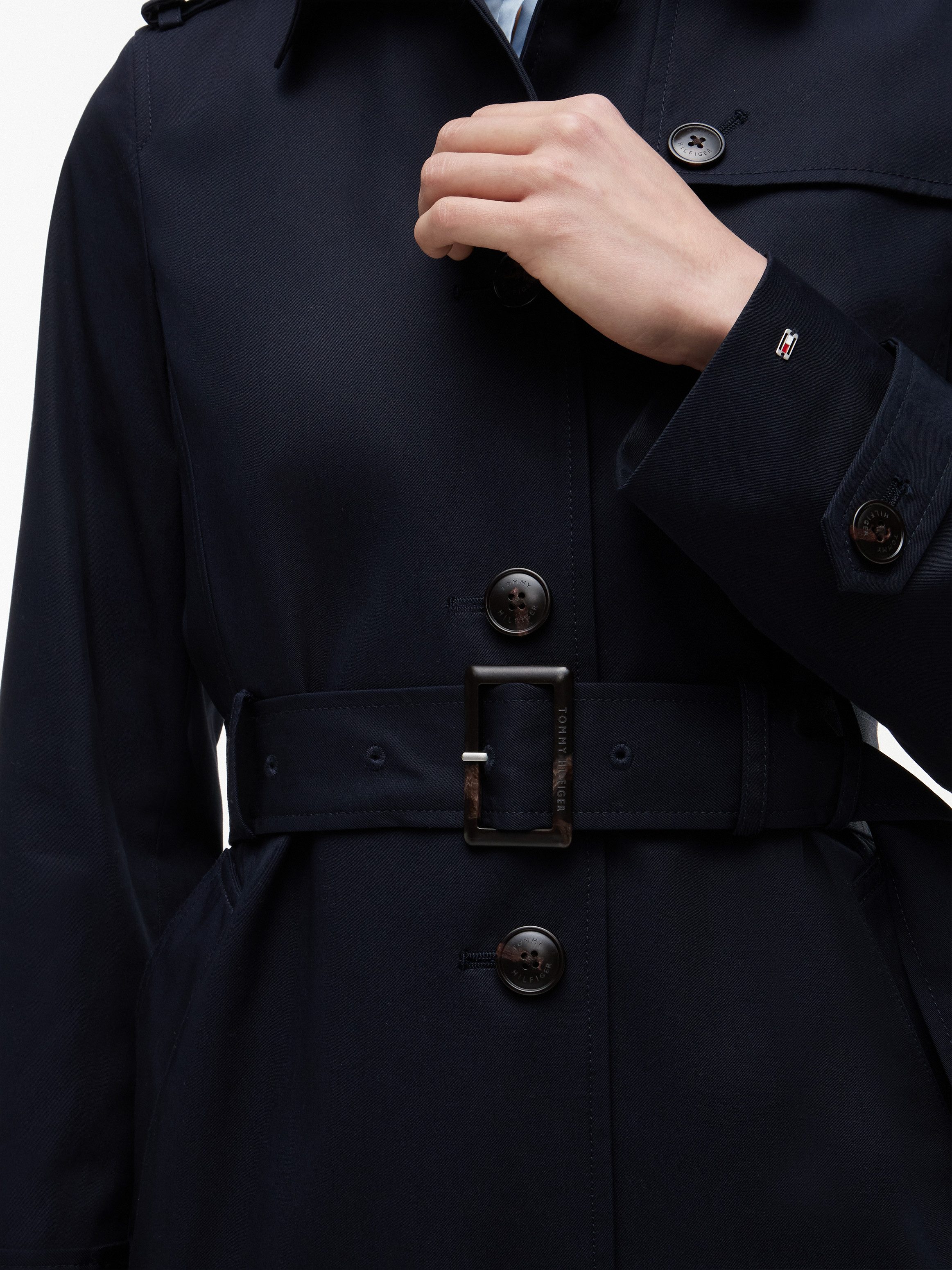 Tommy Hilfiger Langjacke HERITAGE SINGLE BREASTED TRENCH mit den typischen Trenchcoat-Details – Bild 5 von 5