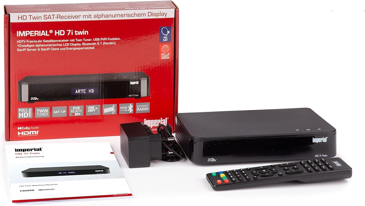 IMPERIAL by TELESTAR Imperial HD 7i Twin HDTV Sat Satelliten Receiver USB Recording PVR Satellitenreceiver