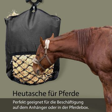 Pferdelinis Heunetz Heusack für Pferde, Heunetz 5 kg Füllgewicht & Maschenweite 5x5cm, 100 cm Breite, 160 cm Länge & Füllgewicht von 4-5 kg