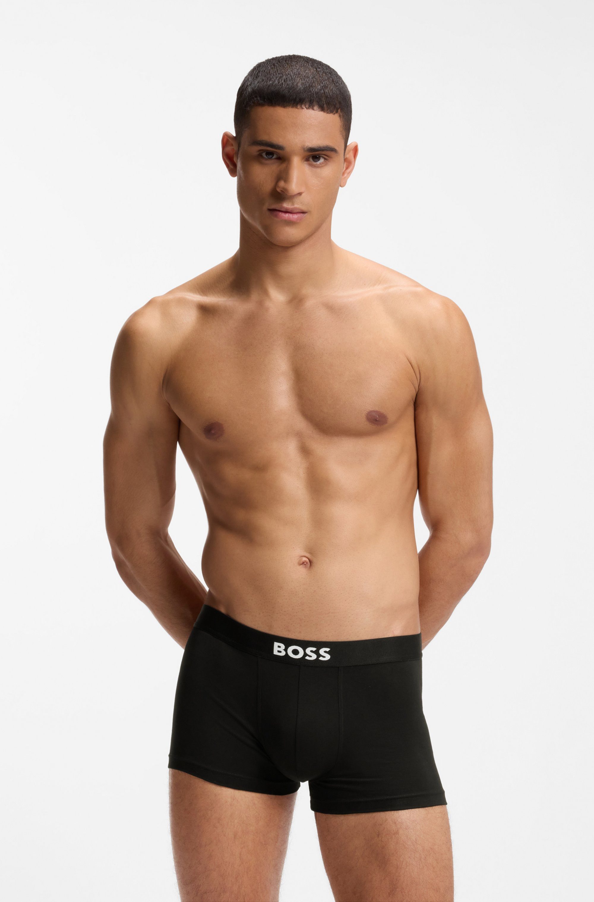 BOSS Trunk 3P Trunk BOSS ONE mit unifarbenen Bund