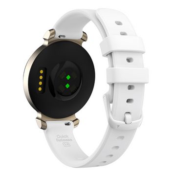 Wigento Smartwatch-Armband Für Garmin Lily 2 hochwertiges Silikon Armband Watch Ersatz Arm Band