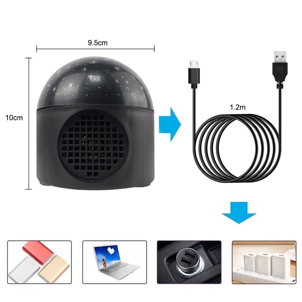 Schwarz Discolicht, Sternenlichter, Bluetooth-Lautsprecher,Sound Activated Strobe,RGB, USB, RGB Sunicol LED LED Nachtlicht