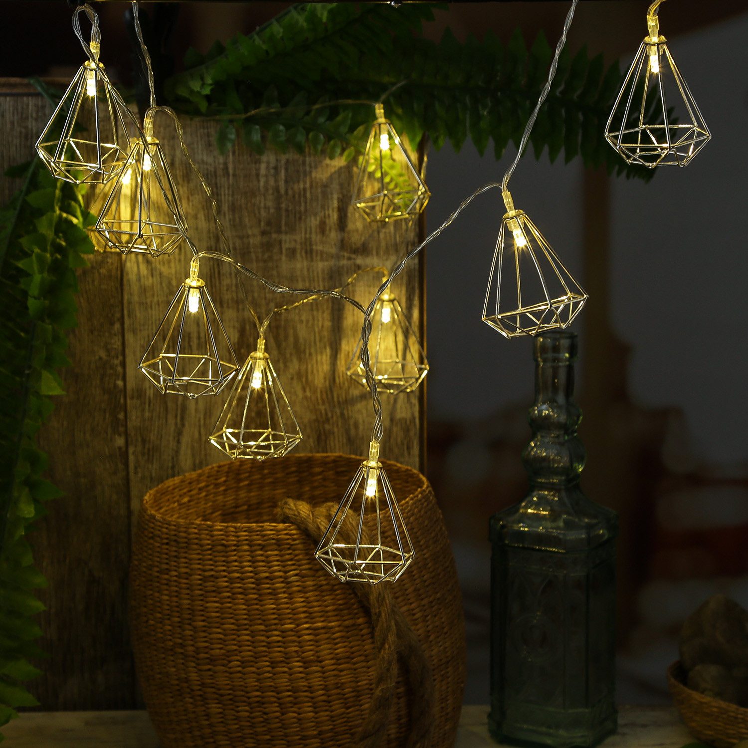 MARELIDA LED-Lichterkette LED Deko Lichterkette DIAMANT günstig online kaufen