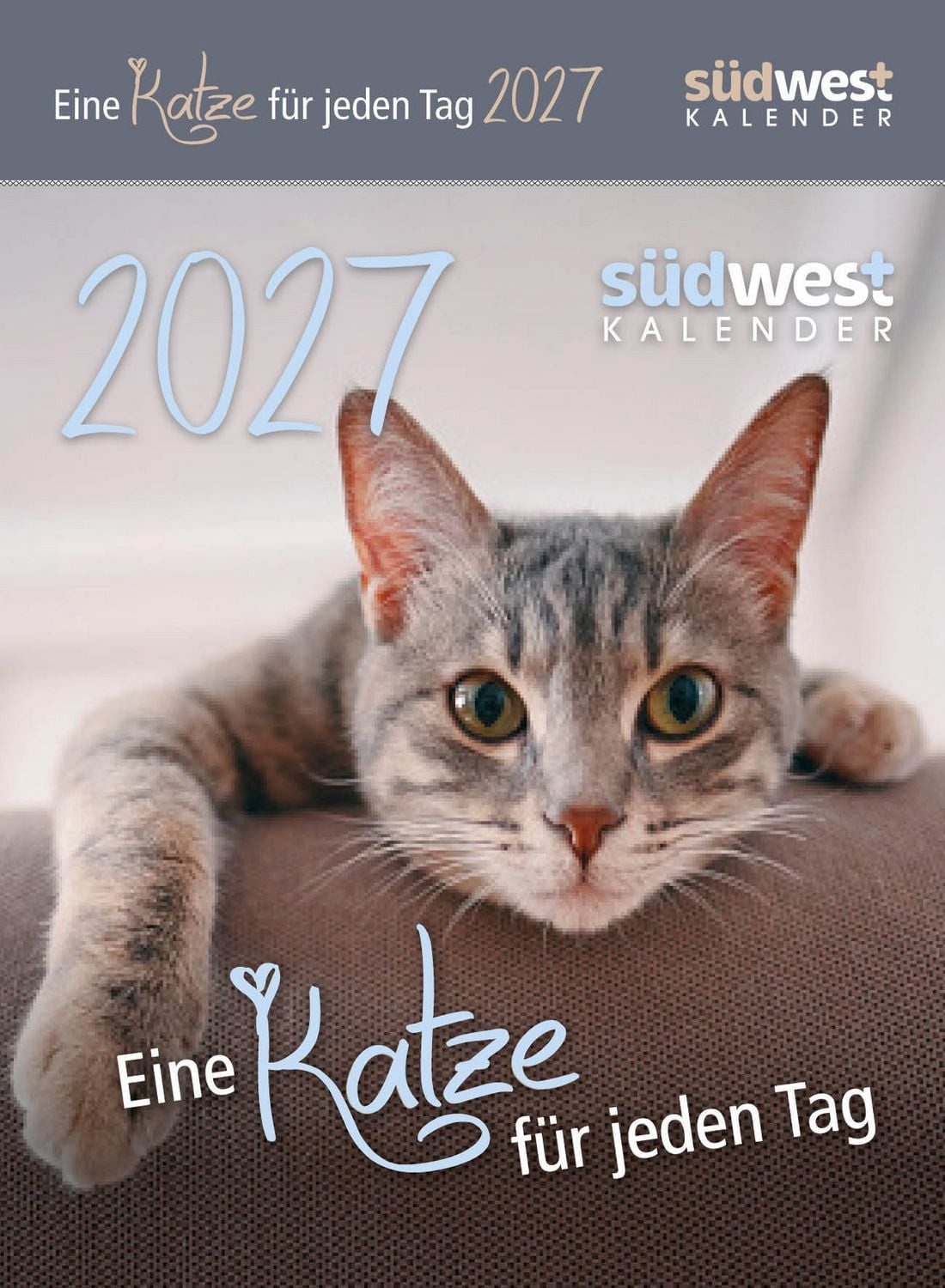 Südwest-Verlag Abreißkalender Eine Katze für jeden Tag 2027 - Tagesabreißkalender zum Aufstellen ode