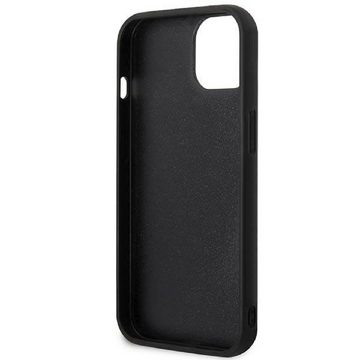 KARL LAGERFELD Handyhülle Case iPhone 14 Kunststoff schwarz Katze Karl 3D 6,1 Zoll, Kantenschutz