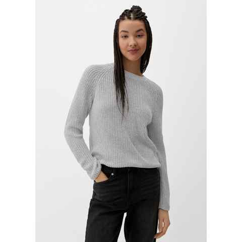 QS Strickpullover Pullover aus Strick