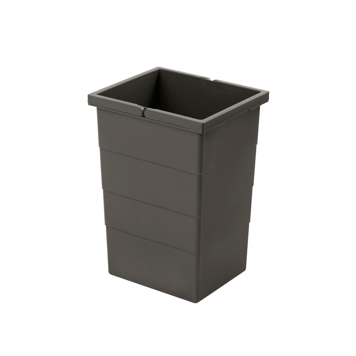 Hailo Einbaumülleimer Hailo Inneneimer 1220359 dunkelgrau 13 Liter 242 x 192 x 380 mm