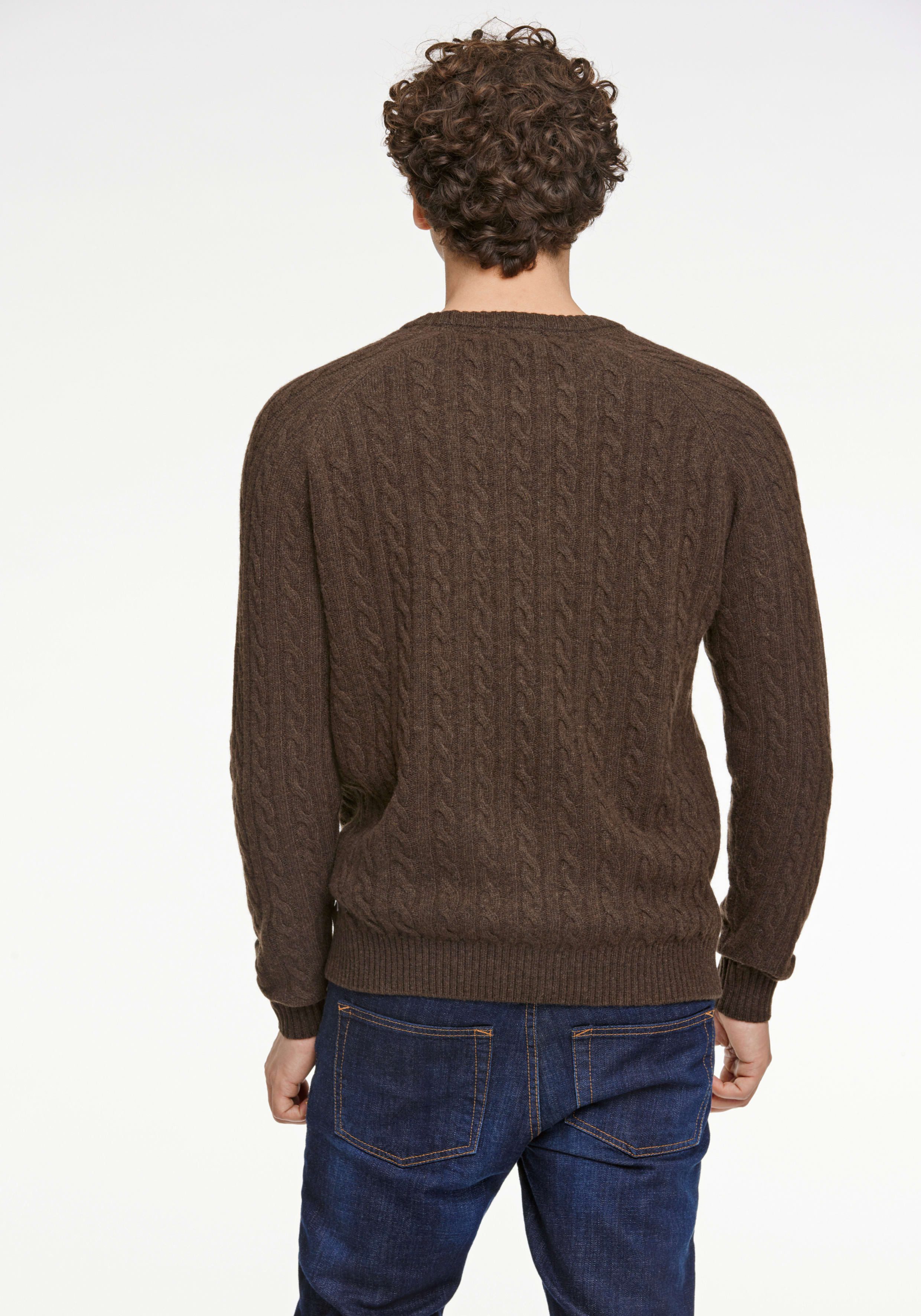 LINDBERGH Strickpullover mit Zopfmuster, hoher Wollanteil günstig online kaufen