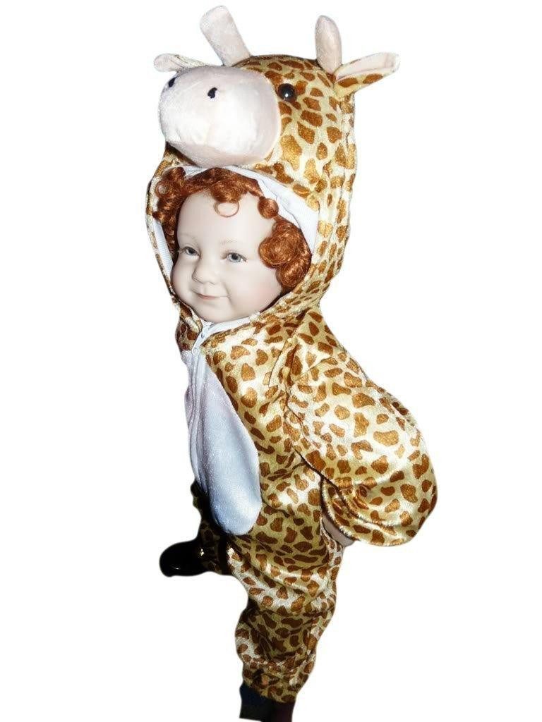 Ikumaal Kostüm Giraffe Kostüm J24 Kinder Gr. 98-104 Fasching Karneval Fastnacht