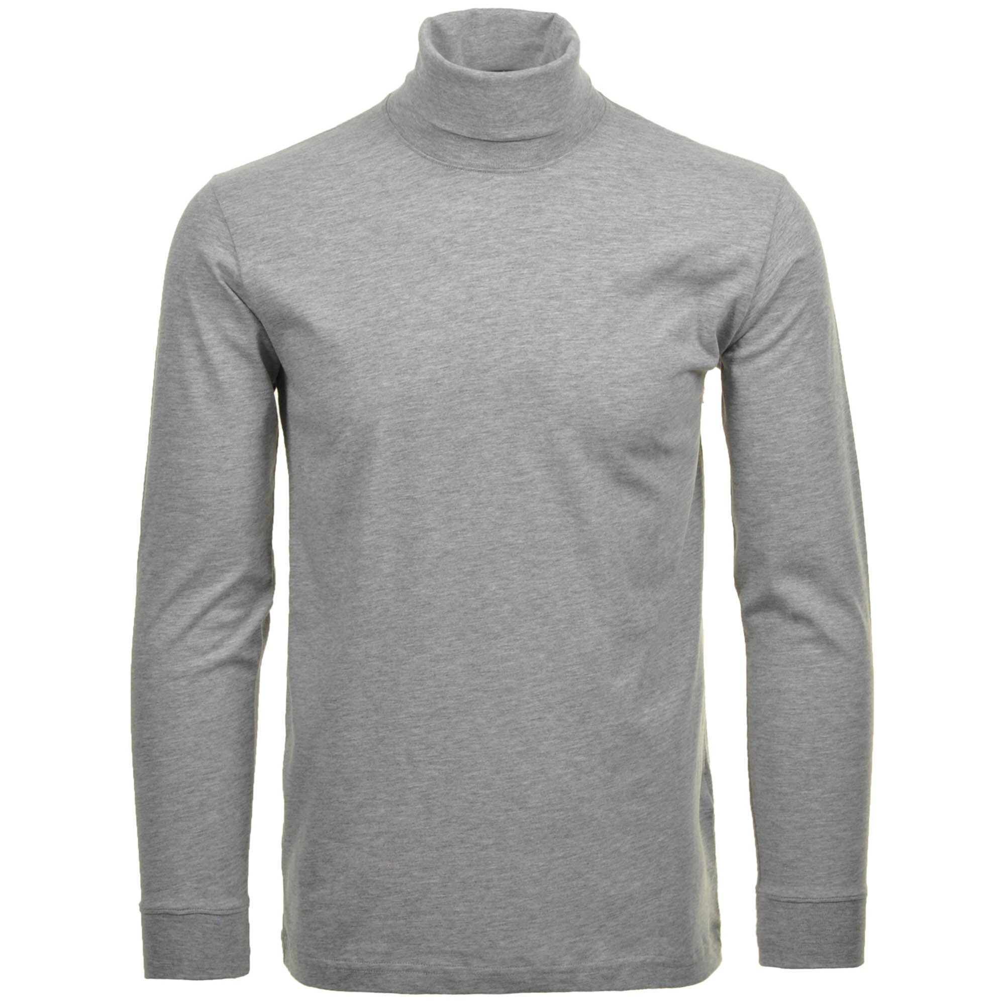 Sweatshirt Langarm Grau Rollkragenpullover Herren - Basic RAGMAN