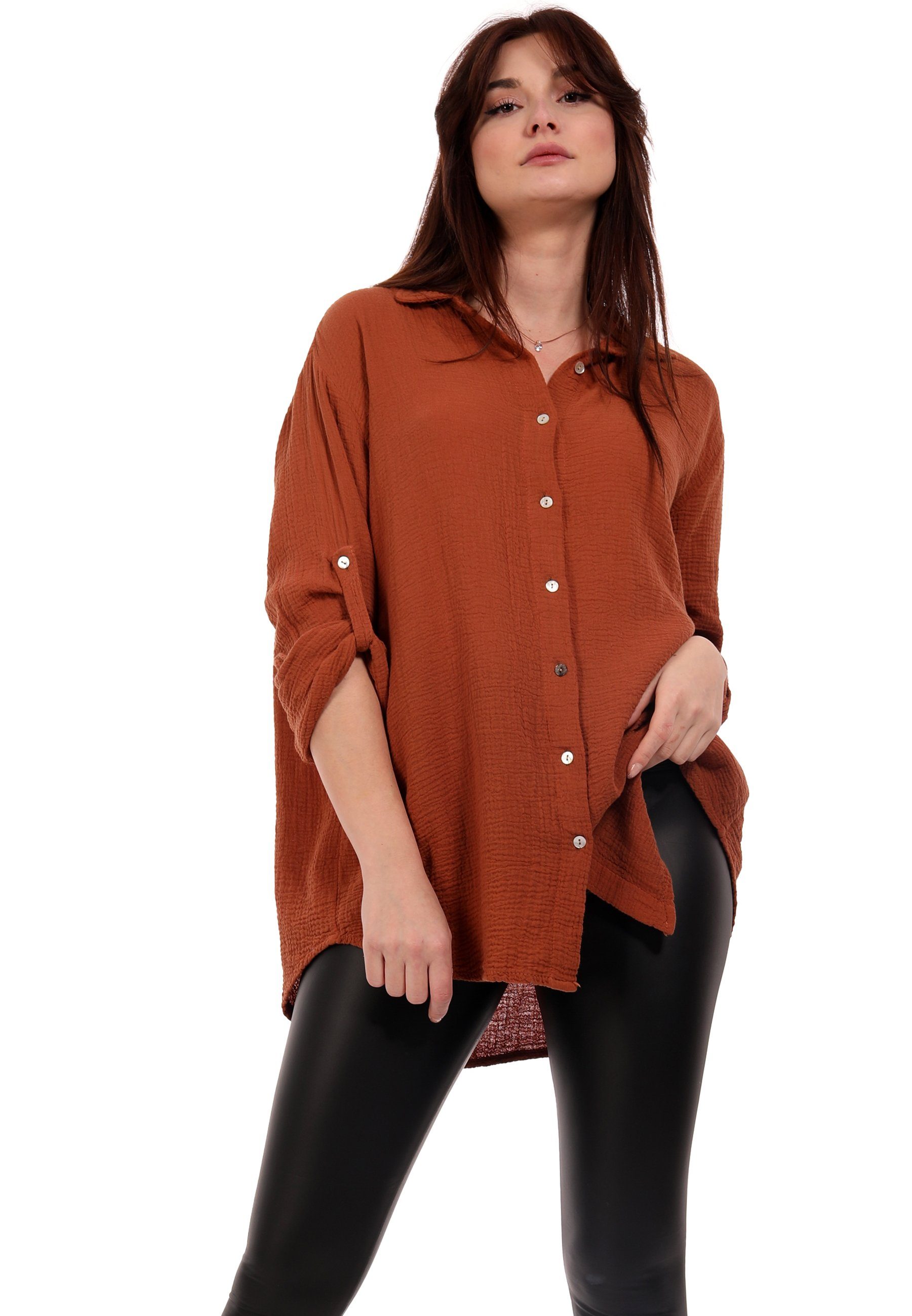 YC Fashion & Style Hemdbluse Oversized günstig online kaufen