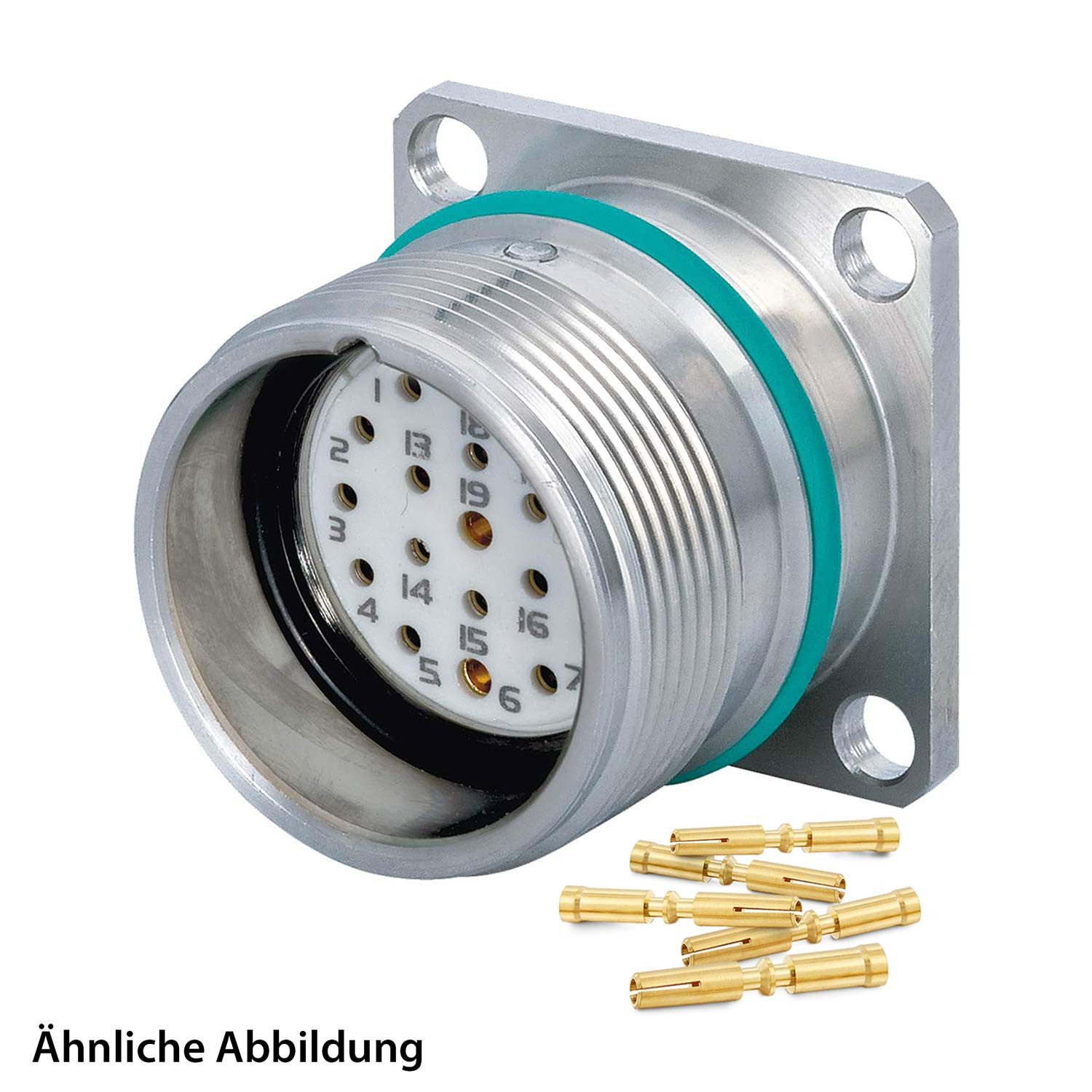 Hummel AG Rundstecker Titel:SET inkl. Kontakte M23 Signal INOX Geräteteckverbinder, Crimpei