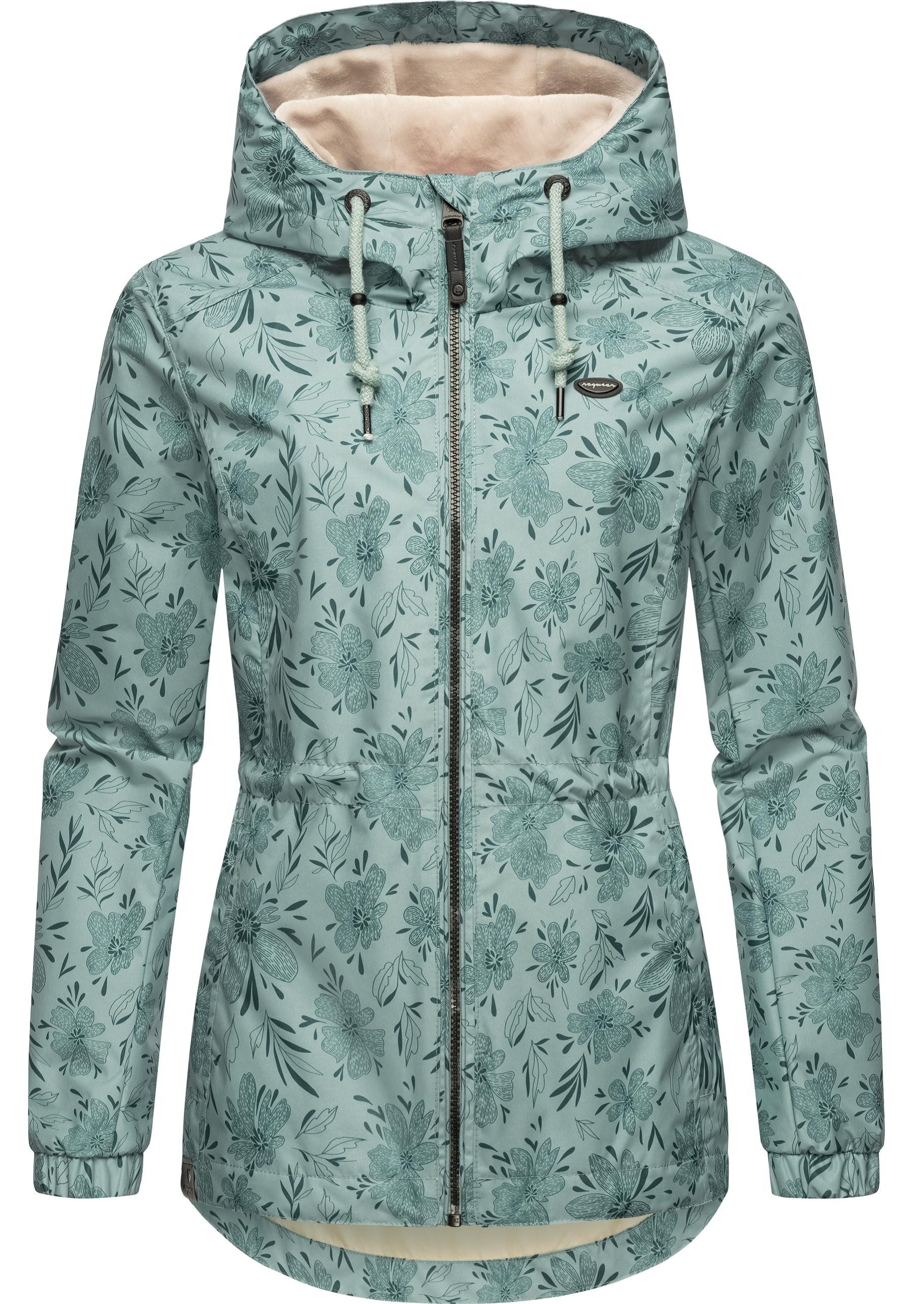 Ragwear Outdoorjacke Dankka Spring Wasserdichte Damen Jacke mit floralem Al günstig online kaufen