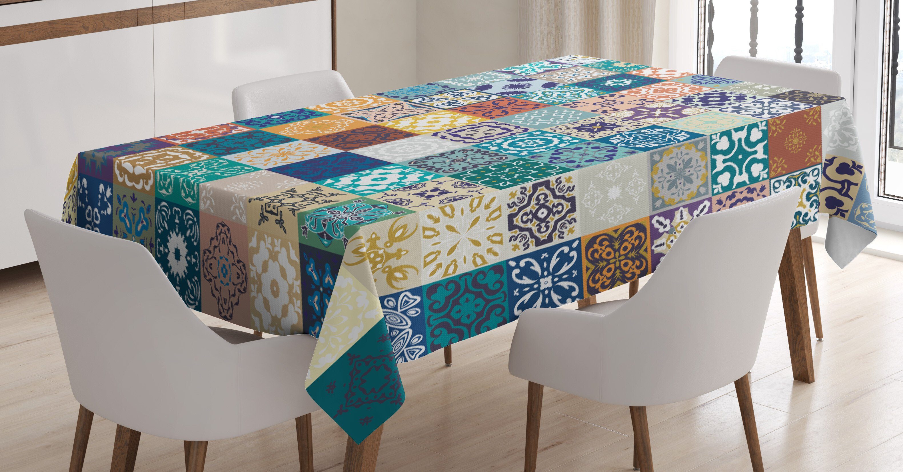 Abakuhaus Tischdecke Bereich Waschbar Farben, Marokkanisch Tunesische Original-Ost Für geeignet Klare den Farbfest Außen
