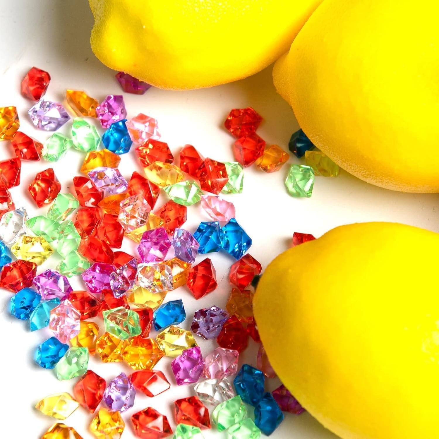 LuxusKollektion Edelstein 300 Stück Glassteine bunt Kinder Edelsteine Deko Diamanten Aquarium – Bild 5 von 5