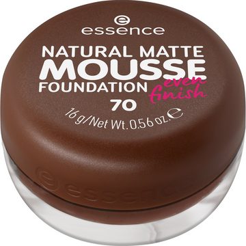 Essence Foundation NATURAL MATTE MOUSSE FOUNDATION, 3er Pack