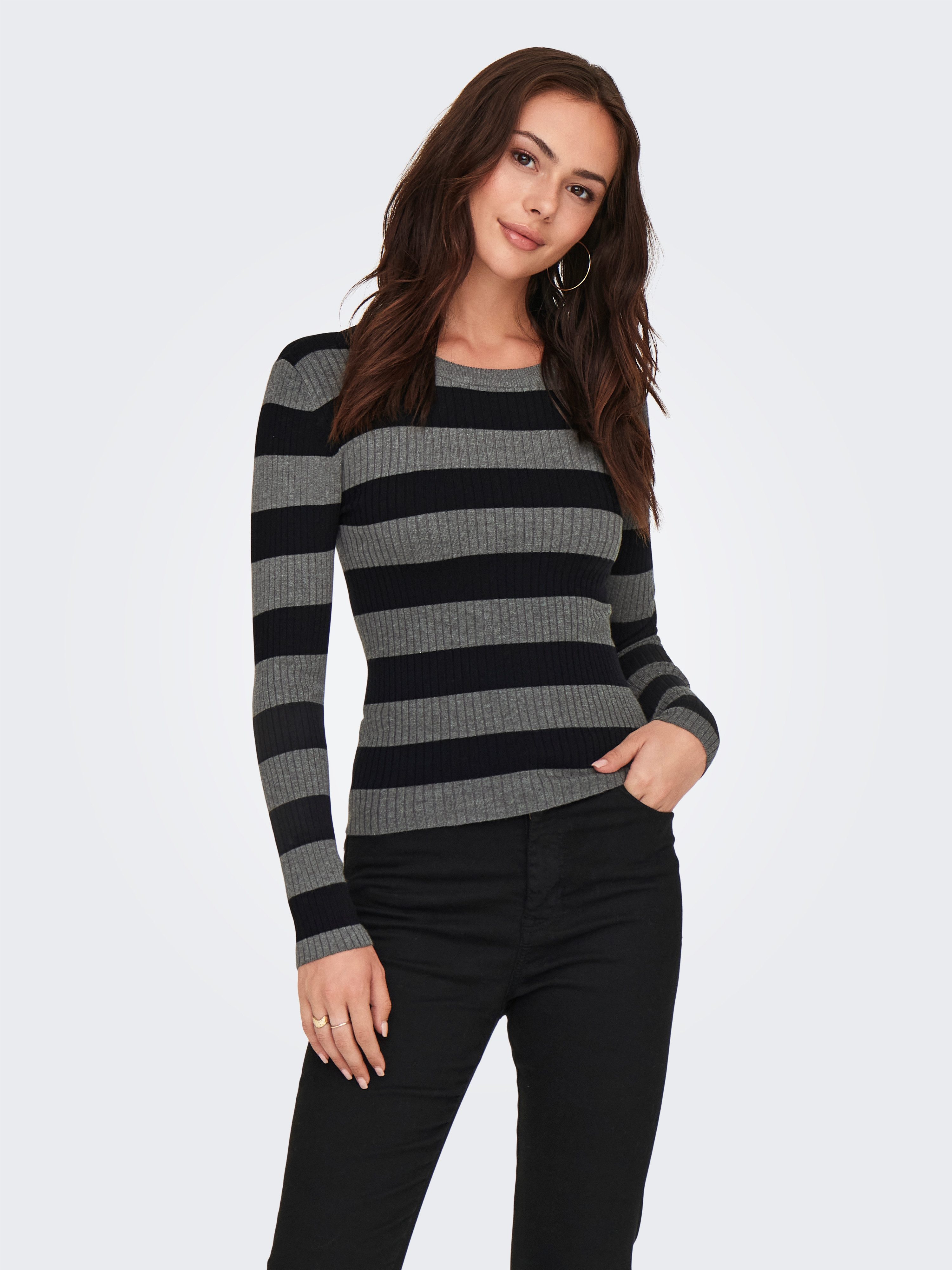 JDY Rundhalspullover JDYPLUM L/S O-NECK PULLOVER KNT NOOS günstig online kaufen