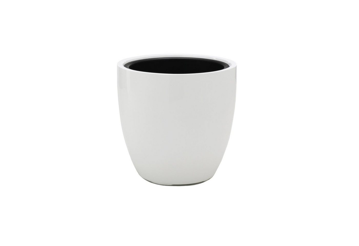 Flingora Pflanzkübel Faye, mit Einsatz - Fiberglas - Indoor & Outdoor - Weiß - Ø 30 cm