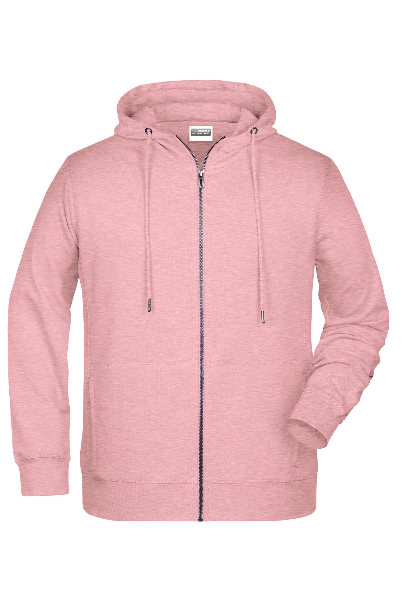 James & Nicholson Kapuzensweatjacke Sportliche Herren Sweatjacke aus Bio-Baumwolle 8026 Hochwertige French-Terry Qualität