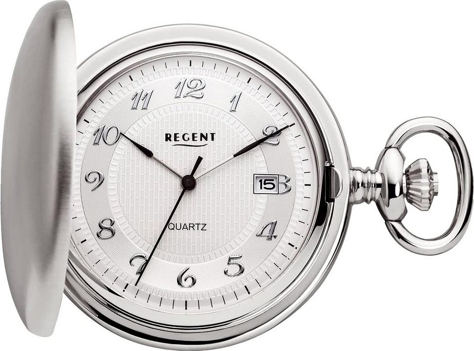 Regent Taschenuhr P733-19497740, (Set, 2-tlg., mit dazu passender Kette),  Uhrzeit