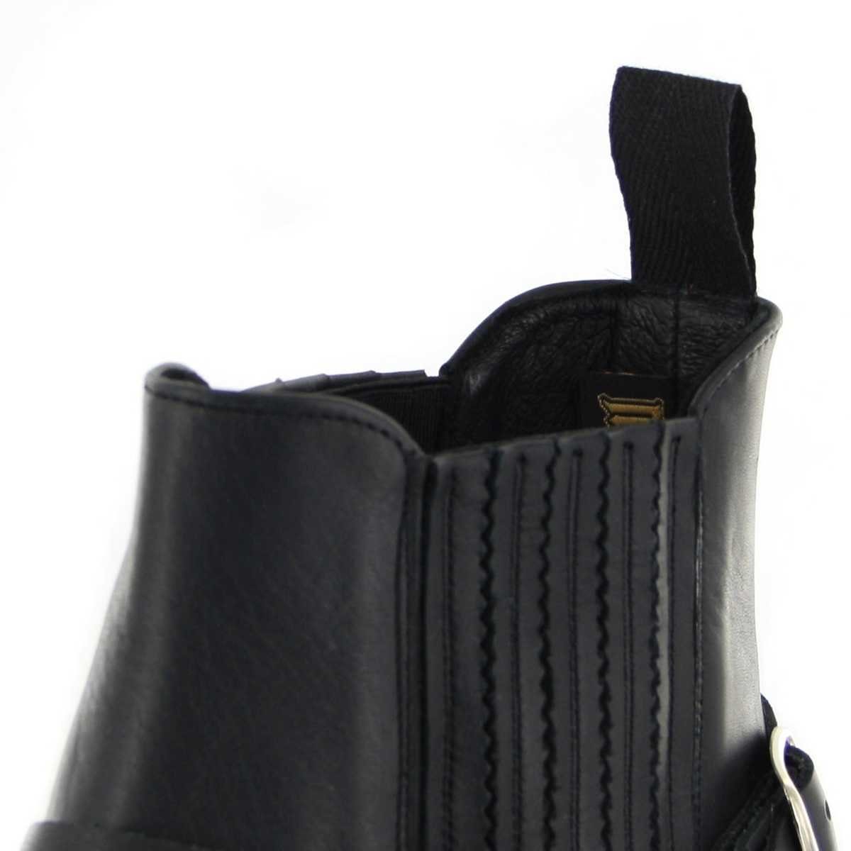 Mayura Boots MB024 Schwarz Bikerboots Rahmengenähte Bikerstiefelette