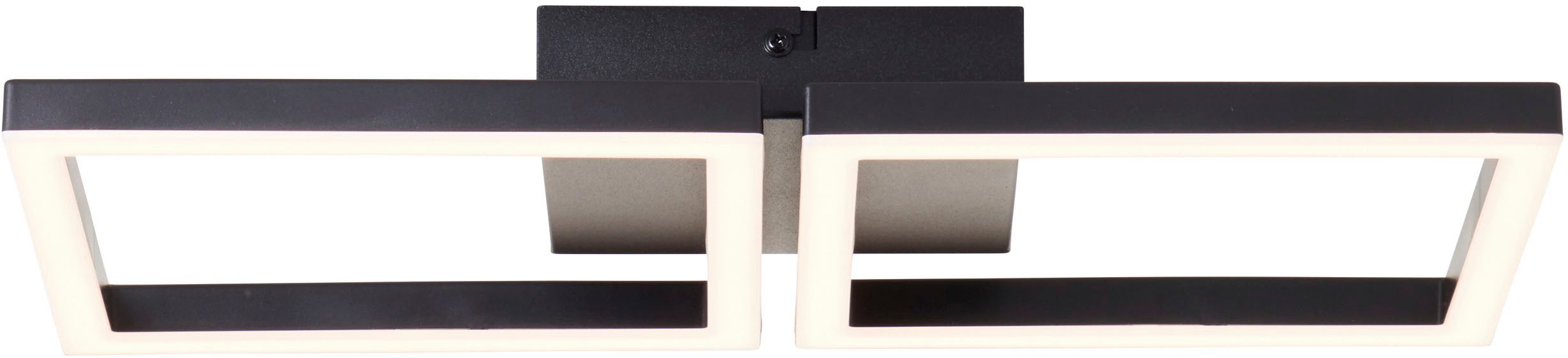 Brilliant LED Deckenleuchte Nuvela, LED fest integriert, Warmweiß, LED-Profilleuchte, 20 x 41 x 5 cm, 2300 lm, 3000 K, Metall, schwarz