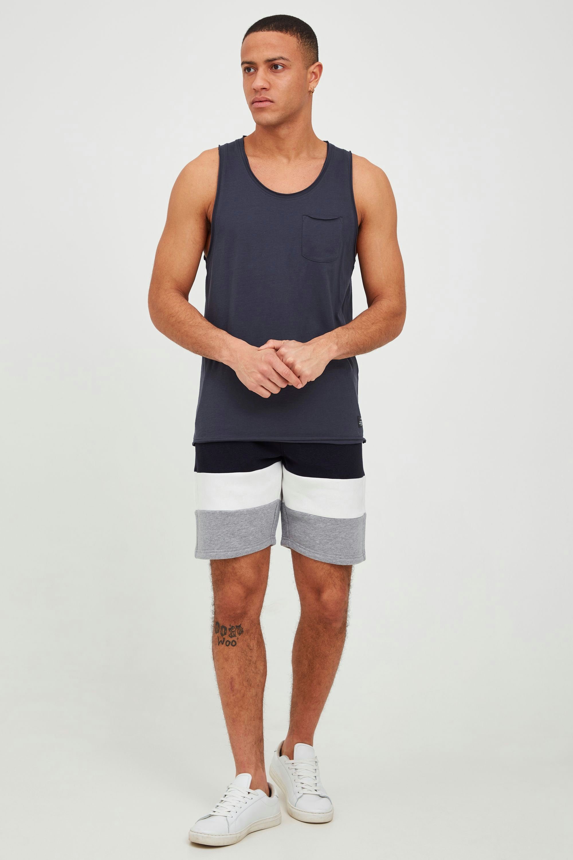 Indicode mit Optik (400) Colorblock IDCaul Navy Sweatshorts Sweatshorts