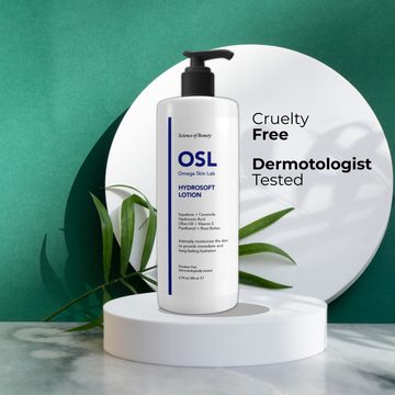 OSL Omega Skin Lab Tagescreme OSL Hydrosoft Lotion 75 ml Pflegende Gesichtsfeuchtigkeitscreme, Körpe