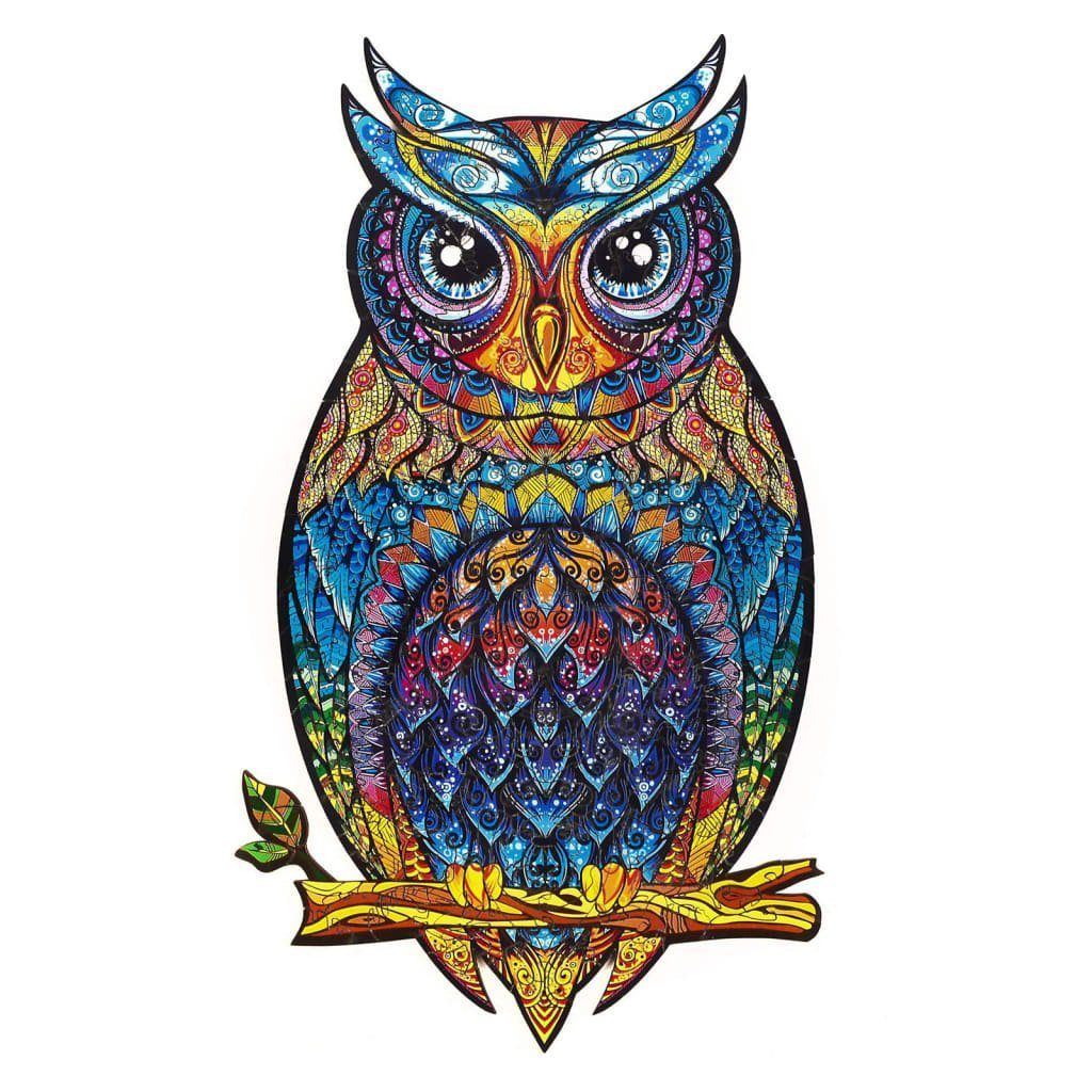 Holzpuzzle Owl cm, Puzzleteile Charming 186-tlg. Unidragon Medium Puzzle 21x35