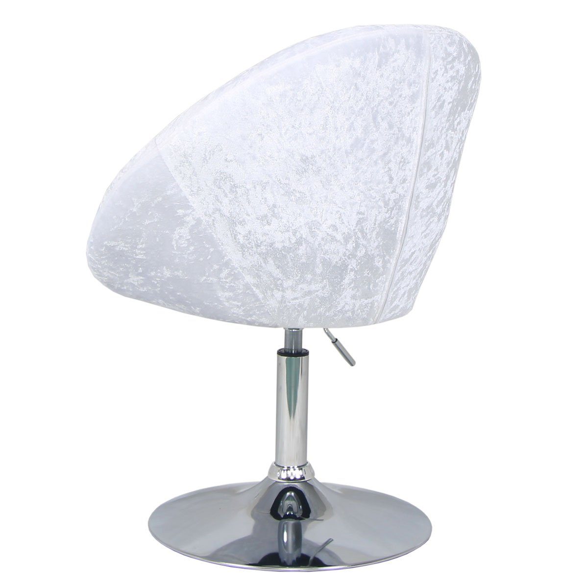 SVITA Chesterfield-Sessel HAVANNA, Cocktailsessel, Loungesessel, höhenverstellbar, Samtbezug, Weiß – Bild 5 von 5