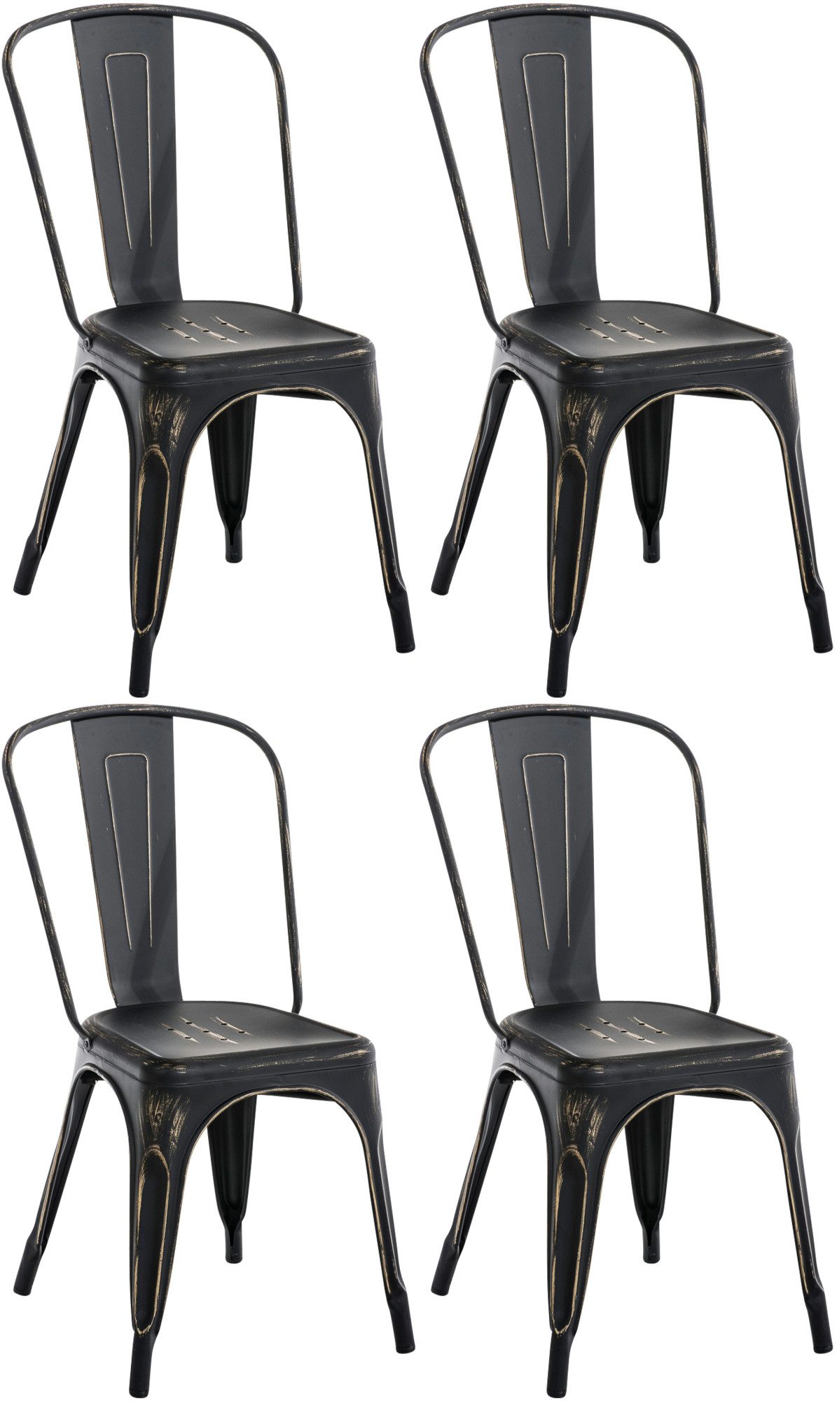 CLP Stapelstuhl Benedikt (4er Set), stapelbar
