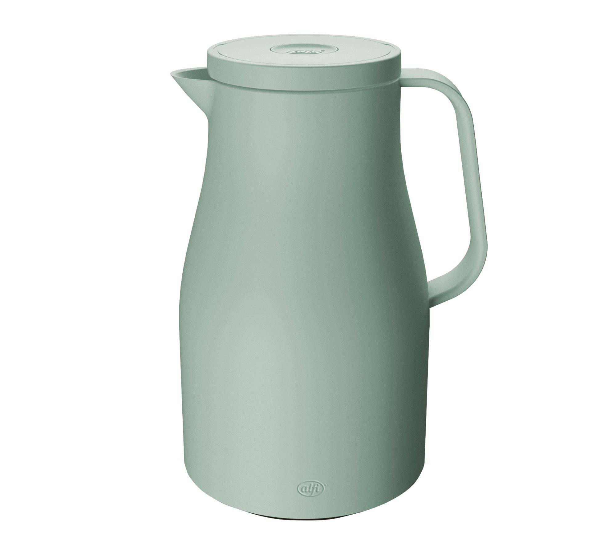 Alfi Isolierkanne NEO, mit Hartglaseinsatz und ergonomischem Griff, 1 l, (1-St), 12h heiß & 24h kalt, Drehverschluss mit bequemem Druckknopf