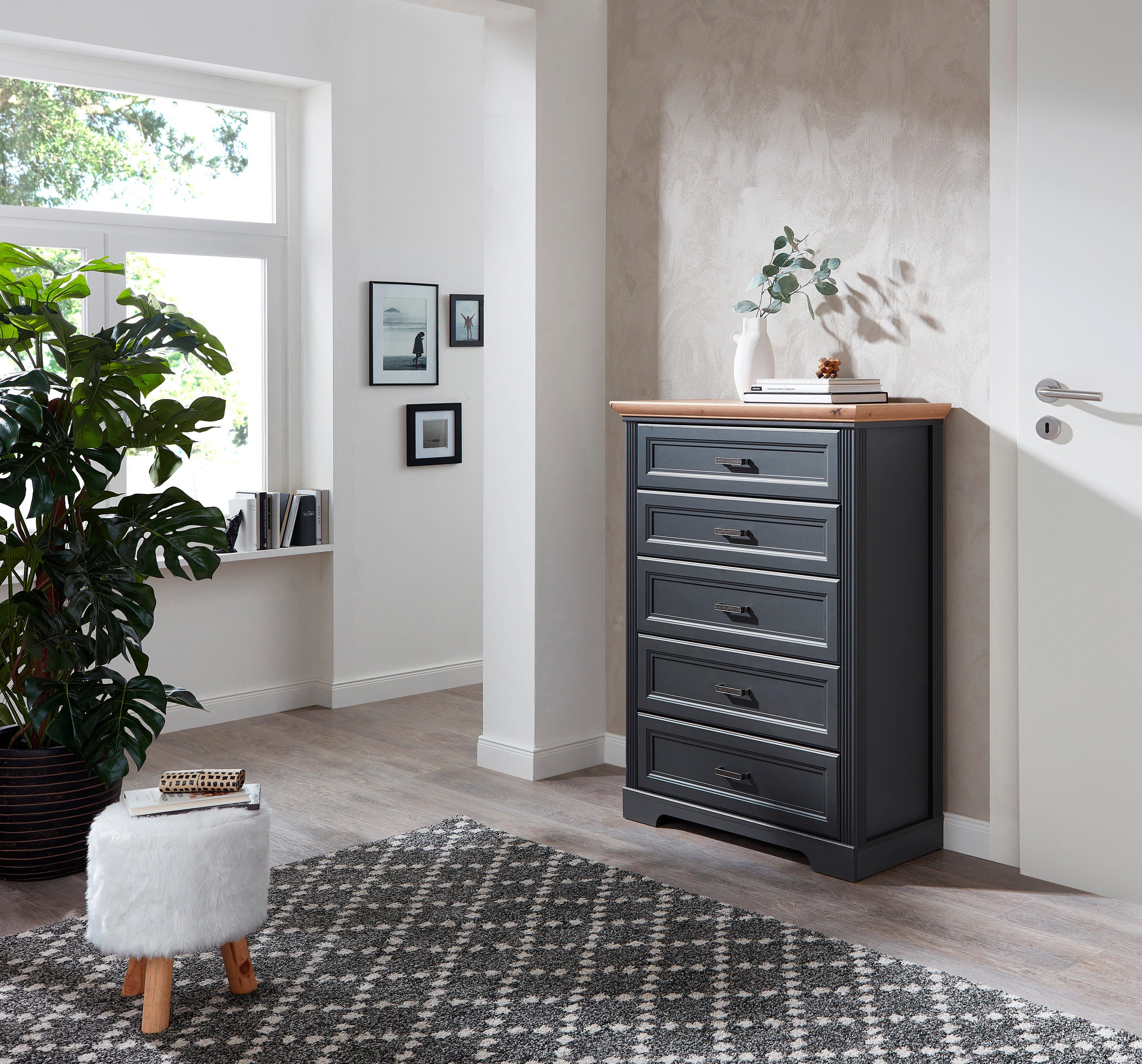 Innostyle Kommode Jasmin, mit 5 Schubkästen