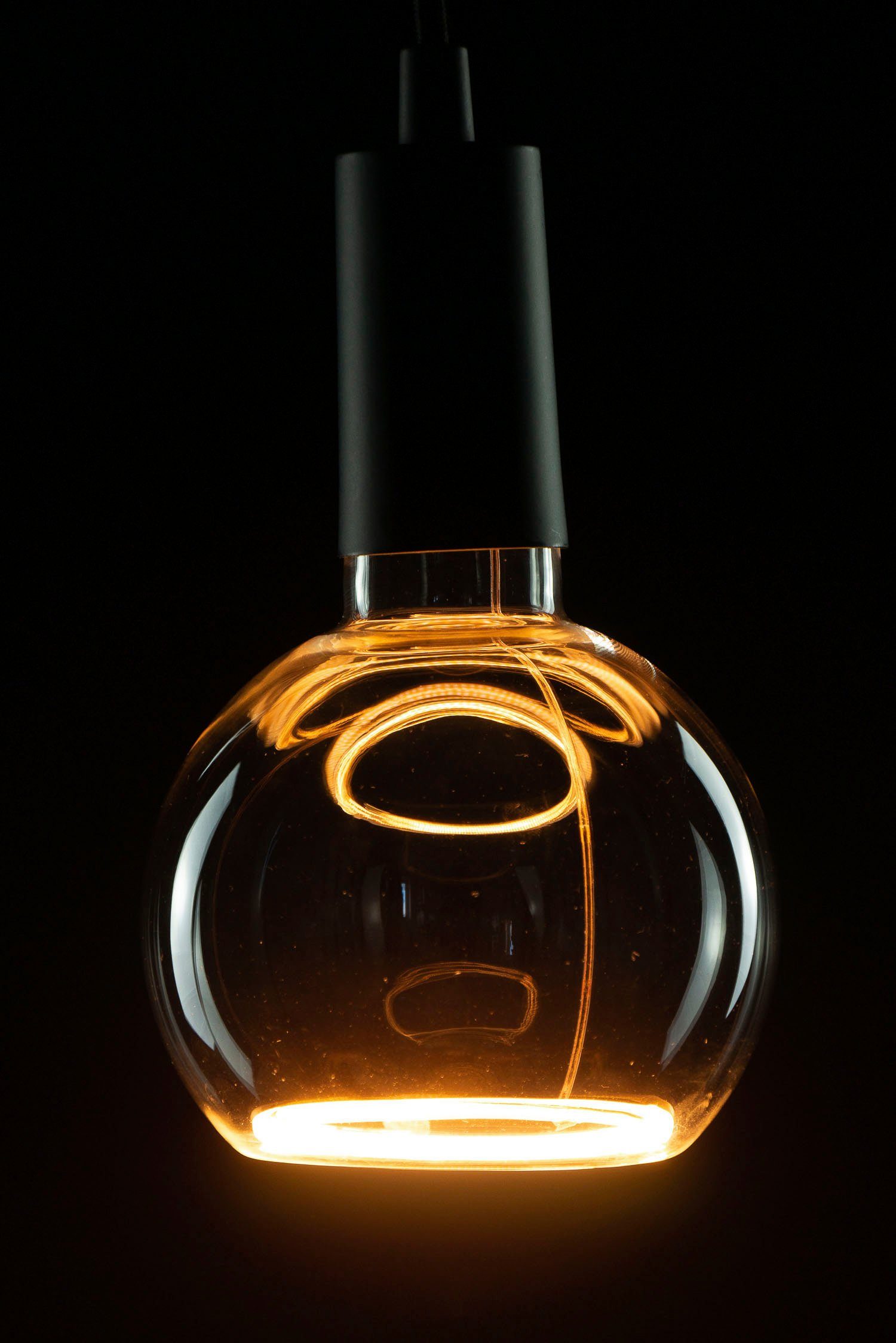 SEGULA LED-Leuchtmittel LED Floating Globe 125 klar, E27, 1 St., Extra-Warmweiß, LED Floating Globe 125 klar, E27, 4,5W, CRI 90, dimmbar