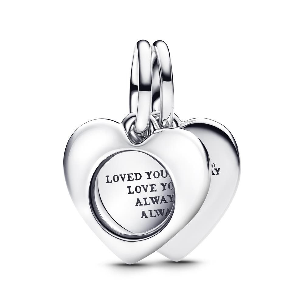 Charm-Einhänger Charm-Anhänger Herz Lupe, 925er Silber von PANDORA Moments
