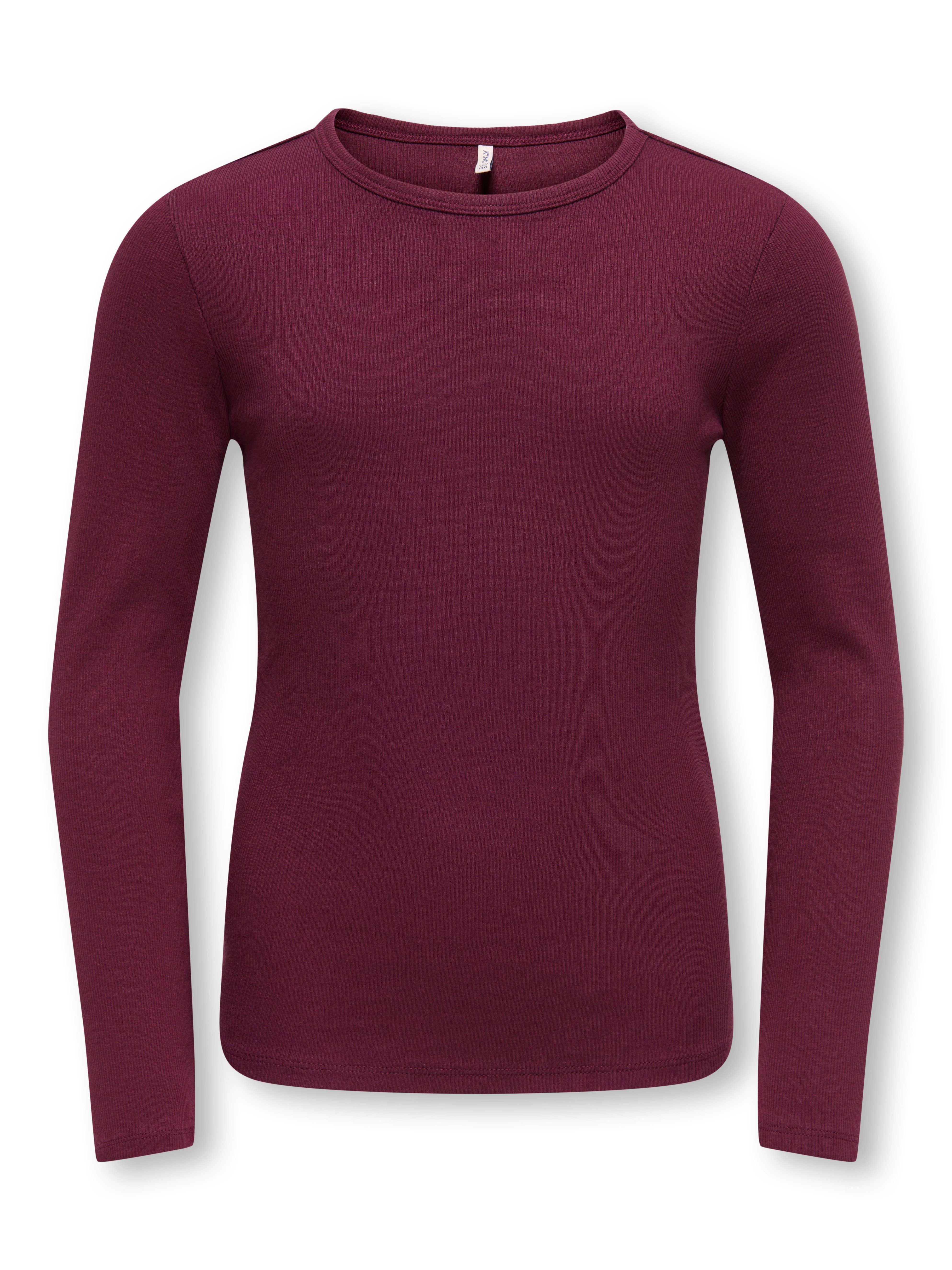 KIDS ONLY Langarmshirt KOGLUCKY L/S O NECK TOP JRS NOOS Baumwollmischung, regular fit
