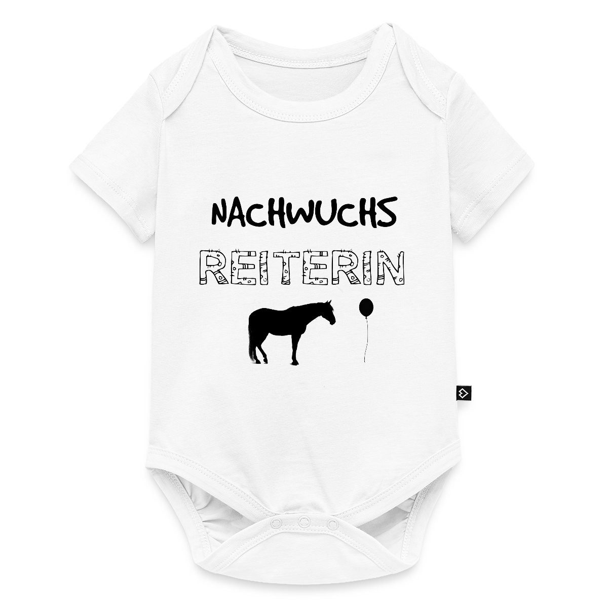 Spreadshirt Kurzarmbody Nachwuchs Reiterin Kurzarm Baby Body (1-tlg)
