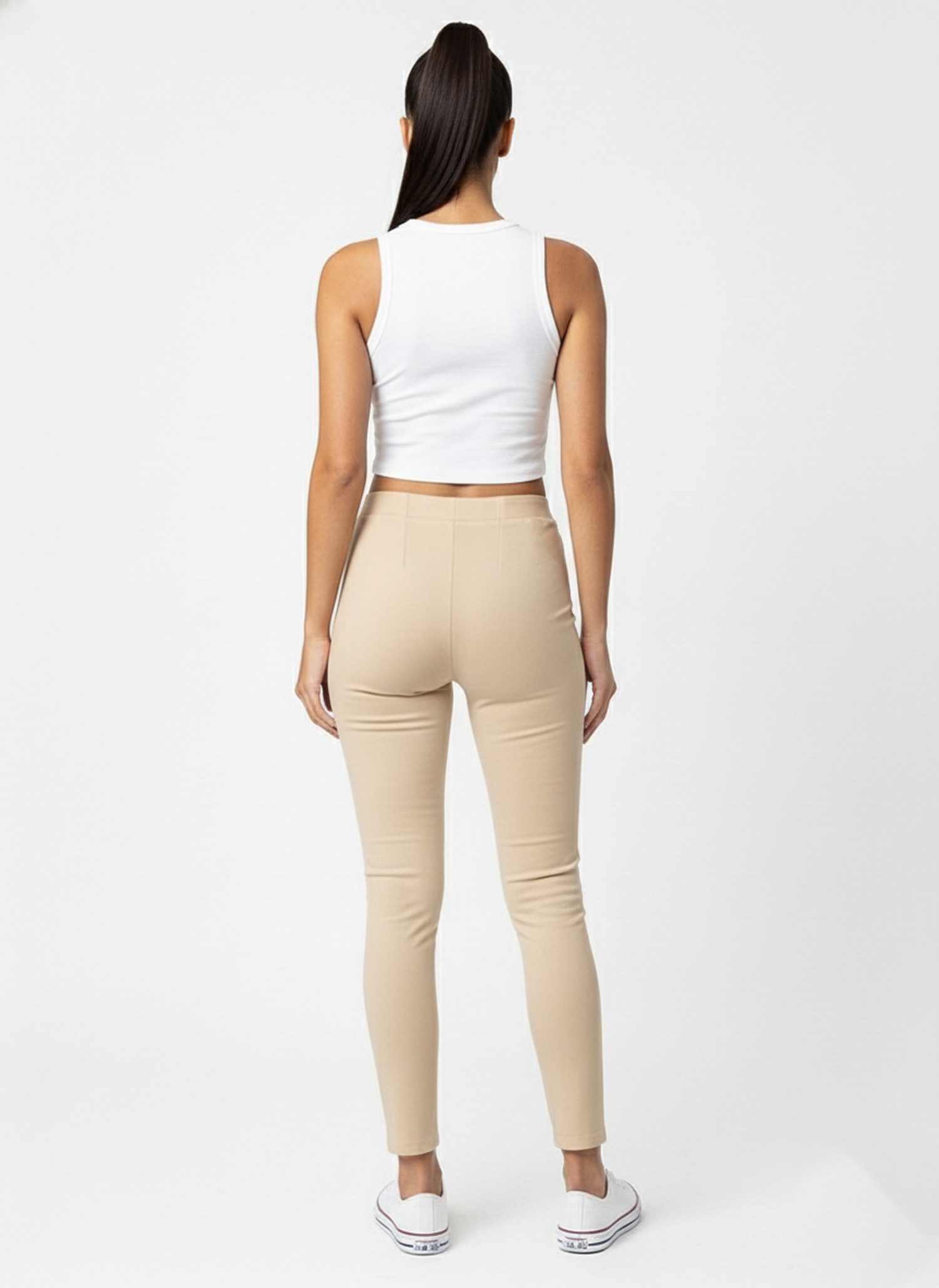Kendindza Collection Stretch-Hose Skinny Damen Jegging Stretch Stoffhose High Waist Damen elegant Weiches Material - Skinny Jeggings elastisch