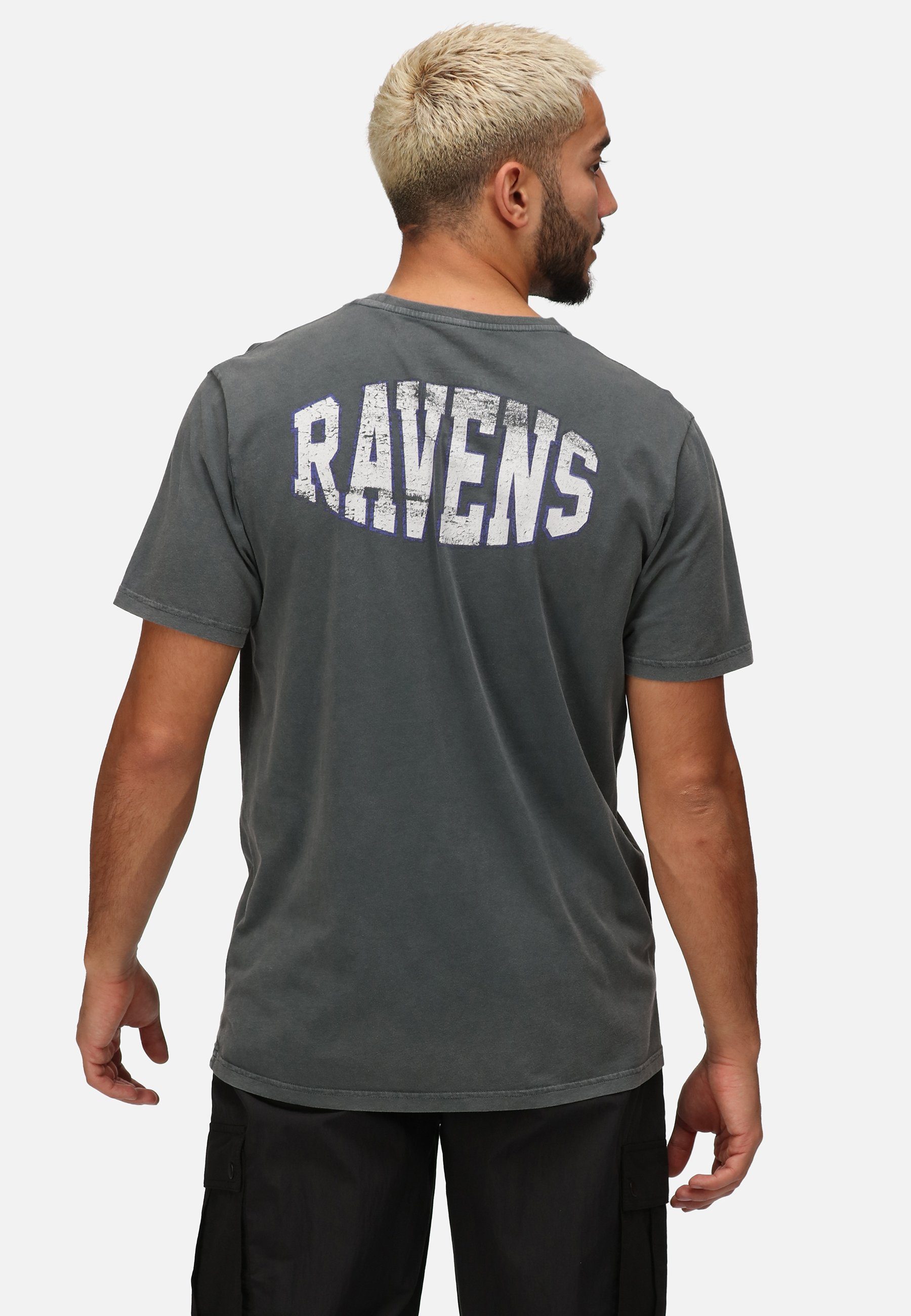 COLLEGE Recovered RAVENS zertifizierte Bio-Baumwolle NFL T-Shirt GOTS