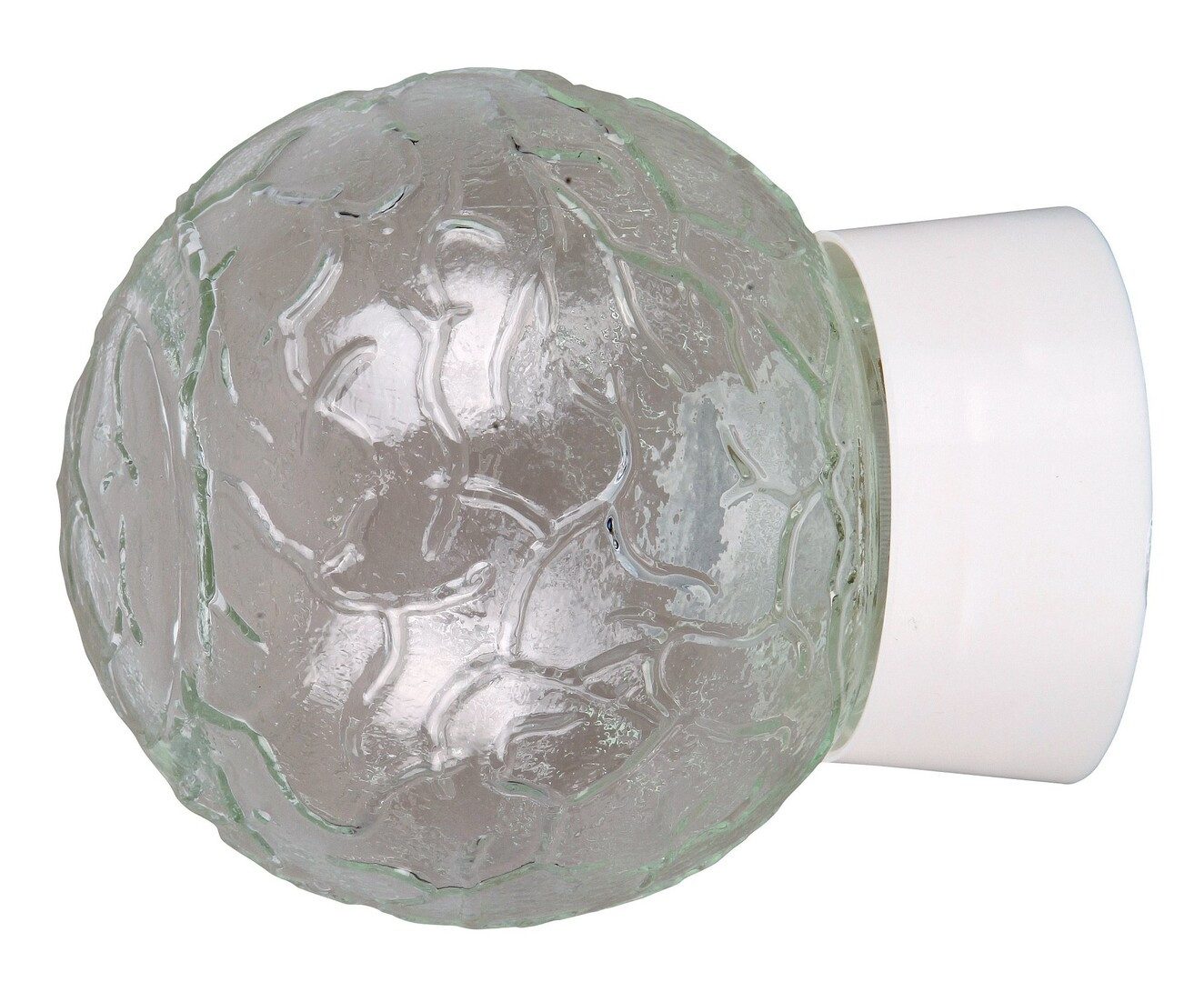 Rabalux Wandleuchte "Grace" Kunststoff, weiß, rund, E27, transparent, IP20, ø140mm