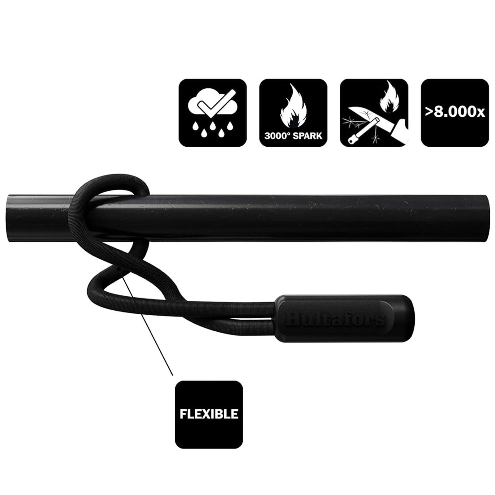 Hultafors Cuttermesser Hultafors Feuerstahl 380280 Feuerstein Zündstahl Feuerstarter