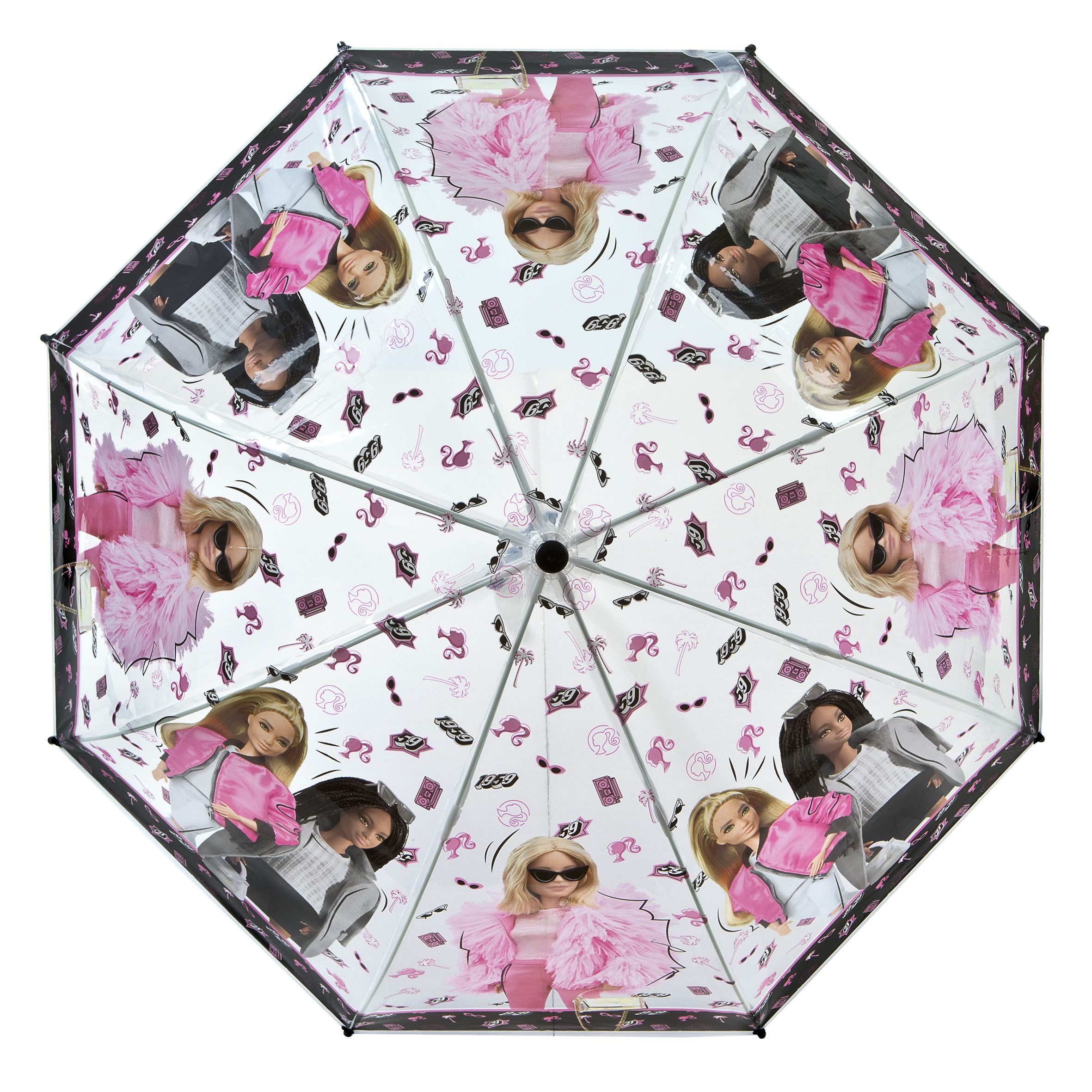 Barbie Regenschirm-Wanderstock Regenschirm für Kinder – Ø 69 cm, perfekter Schutz bei Regen