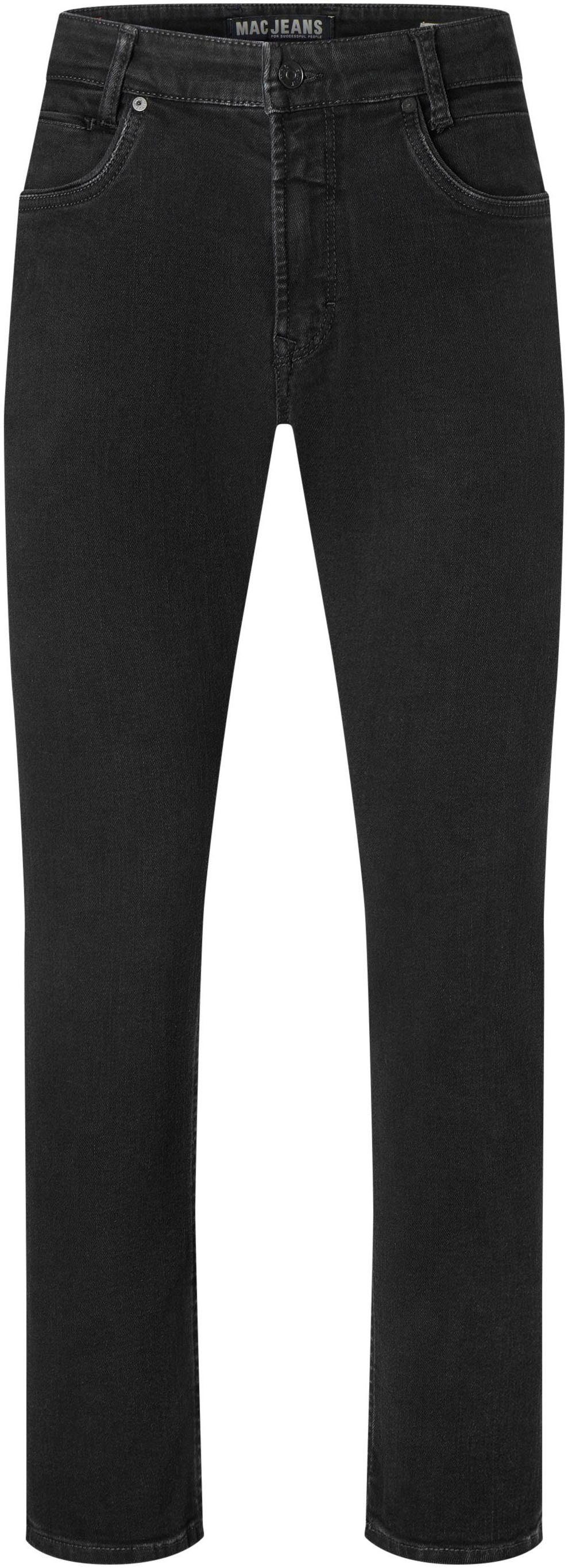 Arne Pipe Straight-Jeans washed MAC black