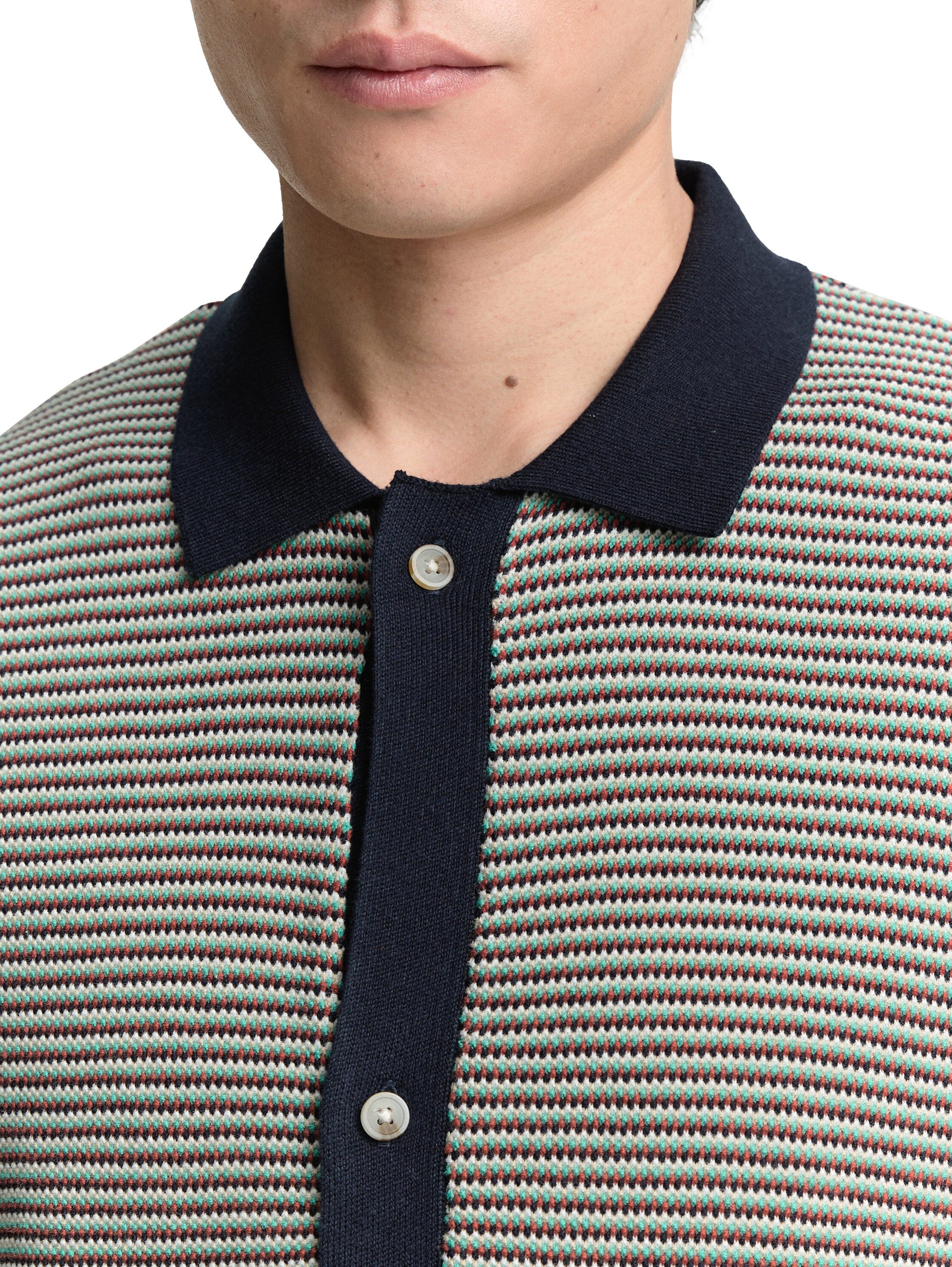 TOM TAILOR Strickjacke mit Streifenmuster